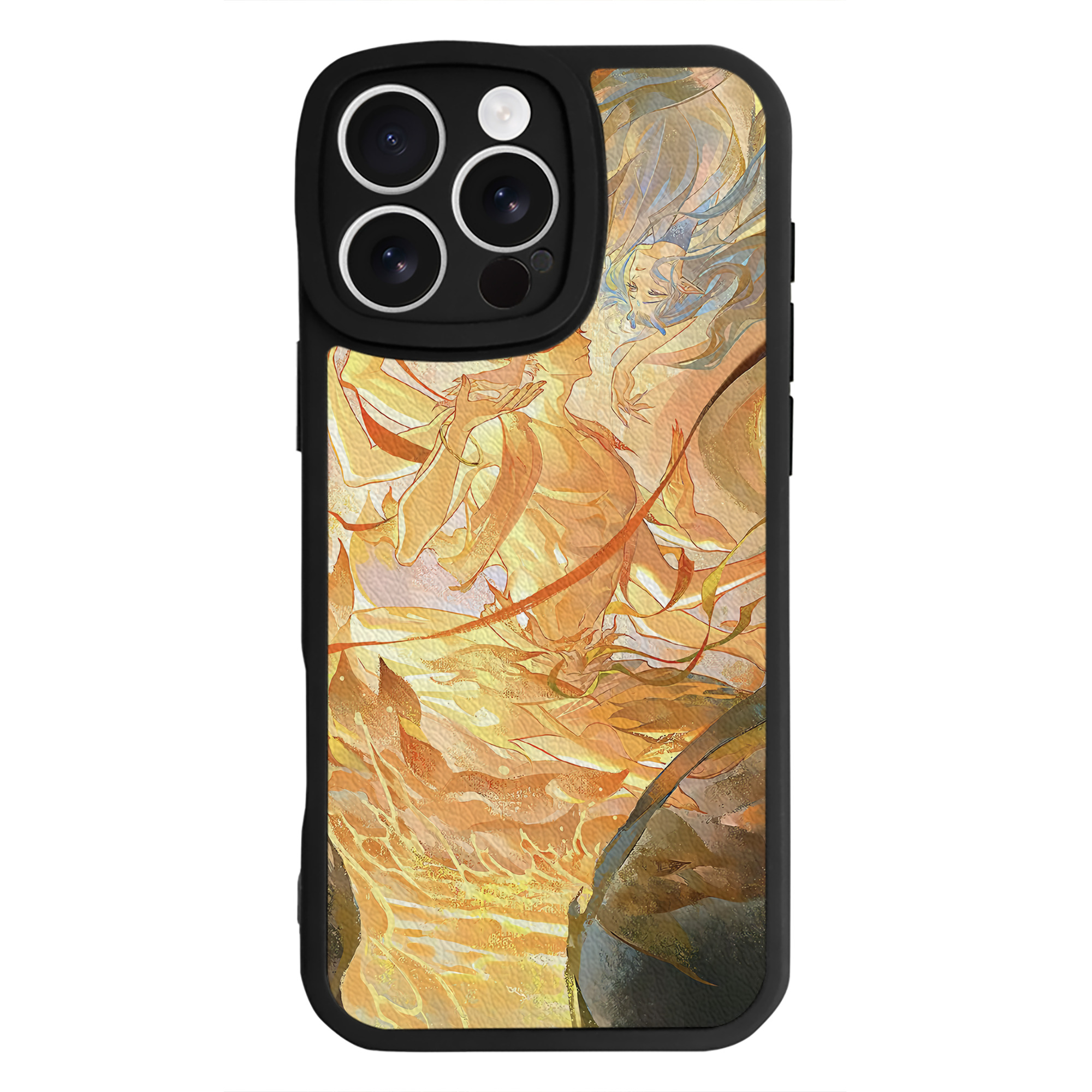 （画像用） Ne Zha 2 ナタ 魔童の大暴れ 【iPhone 16シリーズ対応】シリコンスマホケース（レザー調） 材質：シリコン